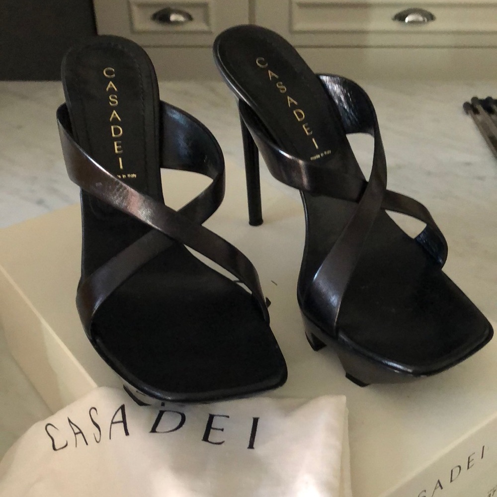 Casadei leather heel